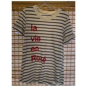 Sol Ángeles x Anthropologie La Vie en Rose Graphic T-shirt, small